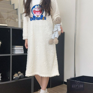 🏆優選品質🏆睡袍睡衣女冬季加厚法蘭絨浴袍秋冬加絨加長款女情侶款珊瑚絨浴衣