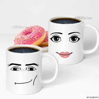 外貿熱款roblox 女人臉部錶情馬剋杯 創意男生陶瓷 早餐咖啡牛奶杯子 交換禮物 情人節禮物 創意馬克杯