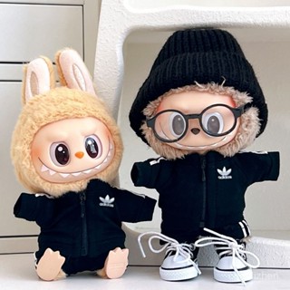 臺灣出貨 labubu衣服 拉布潮流娃衣套裝一代掛件二代坐坐派對帽子換裝搪膠公仔配飾 拉布布衣服 拉布布娃衣 CGT0