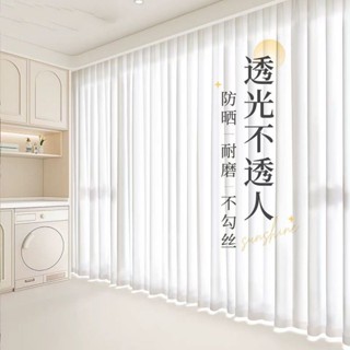 新款輕奢幻影紗 透光不透人 客廳臥室書房免打孔紗窗簾 隔熱防曬防蚊 窗簾 紗簾 紗飄窗 窗紗 客廳 陽臺窗紗 遮擋簾