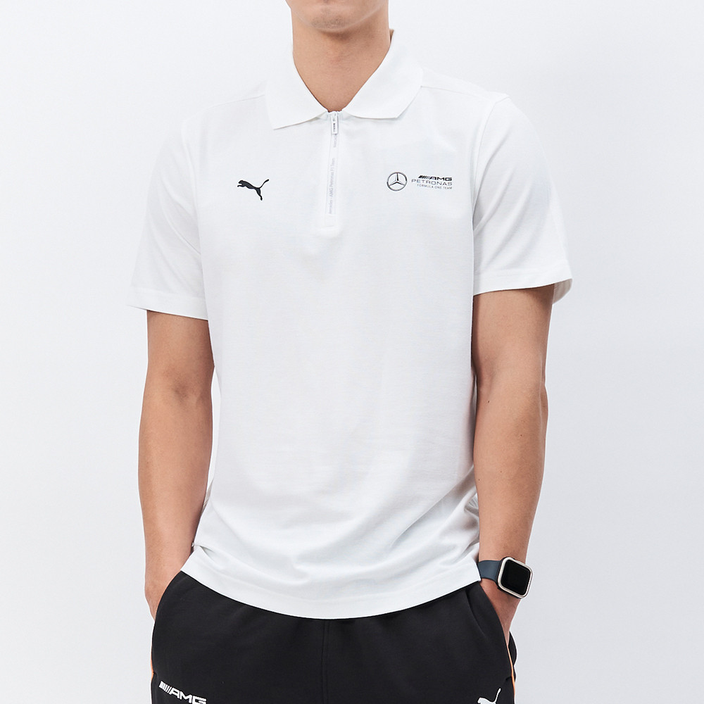 Puma 賓士系列 男款 白色 運動 休閒 上衣 歐規 Polo衫 短袖 62733503