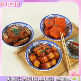 ✨模擬模型 1:1人造中式大碗碟食物模型pvc紅燒豬肉帶碗模擬牛肉丸餐廳假菜模型影片道具模擬食物 模擬 食物 模型 全新