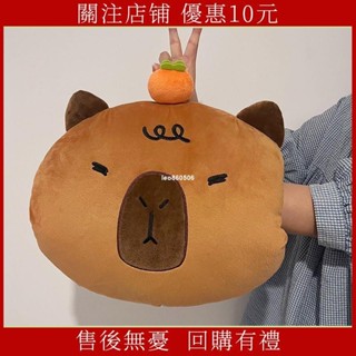 2月12上卡皮巴拉玩偶水豚暖手捂抱枕冬季天可插手午睡枕醜萌毛絨玩具公仔水豚君娃娃 卡皮扒拉 生日禮物 毛絨娃娃