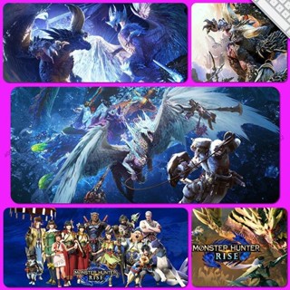 魔物獵人滑鼠墊 超大號鎖邊 桌墊 辦公桌墊 防水桌墊 電腦桌墊 書桌墊 電競鼠墊 滑鼠墊 公書桌墊 鍵盤墊 防滑寫字墊