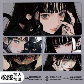 有點東西🖱甜酷少女滑鼠墊超大號動漫辦公室桌面墊電腦鍵盤墊筆記本書桌墊子加大滑鼠墊 電腦桌墊 超大滑鼠墊 滑鼠墊加大