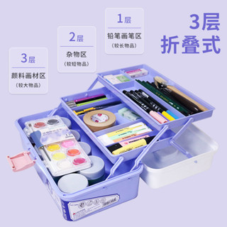 低價出售🌈加厚大號三層五金工具箱家用美術美甲箱多功能儲物整理塑膠收納盒