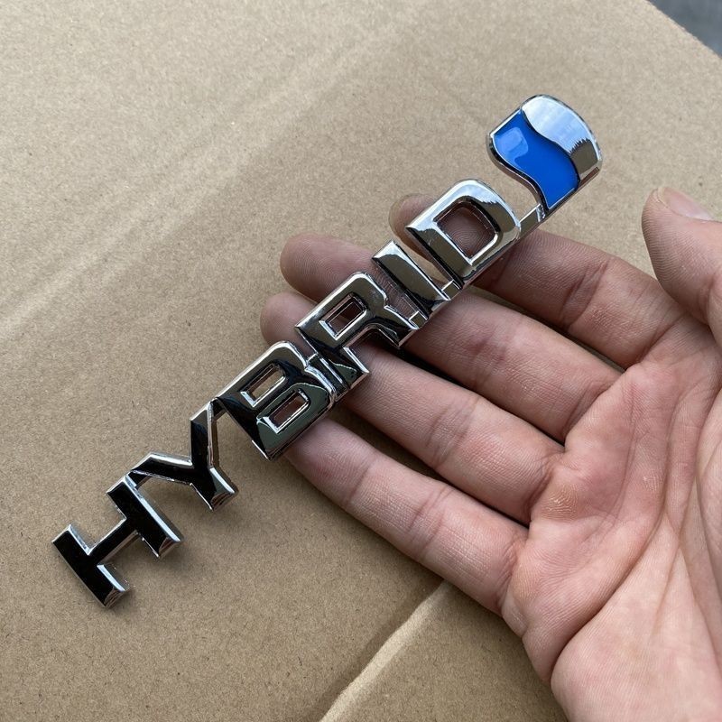 適用于TOYOTA尾標貼 汽車豐田車標貼  HYBRID 尾標 CAMRY RAV4 油電 字母後標字標 ALTIS 貼