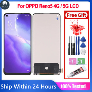 ✬原裝 LCD 相容 OPPO Reno5 4G / 5G Reno5k LCD 螢幕顯示觸控屏數字化儀元件