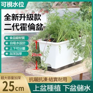 花盆 花園庭院陽臺裝飾 陽臺種菜盆加高花盆耐曬耐用種植花卉盆加深加厚陽臺種菜盆加高花盆長方形種菜箱耐曬耐用樓頂種菜專用箱