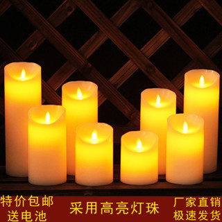 模擬蠟燭燈 usb遙控充電 led電子蠟燭燈搖擺火苗模擬石蠟 假蠟燭 婚慶浪漫引路燈