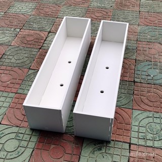 【免運 園藝必備】防腐防潮pvc花箱 花槽 花盆 長方形戶外花箱 花箱園藝柵欄花盆 種菜盆 蔬菜種植花槽