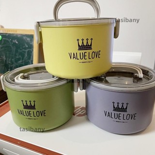 兩小無蔡👑不鏽鋼飯盒 便攜手提圓形便當盒 學生午餐盒 環保便當盒 保溫盒 日式飯盒 湯碗 保溫桶 打包餐盒 上班族專用