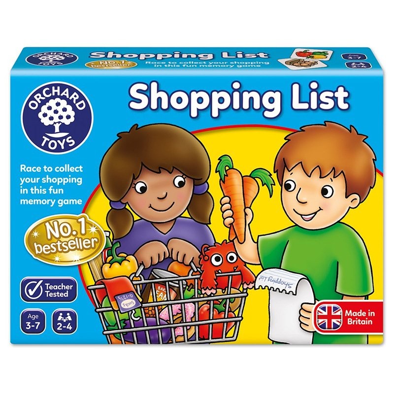 英國Orchard toys購物清單桌遊shopping list兒童拚圖數學玩具