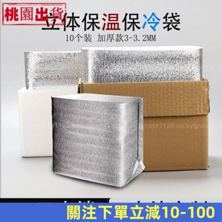 低價熱賣👍鋁箔保溫袋立體加厚一次性外賣快遞打包袋海鮮保鮮隔熱保冷袋 NP23