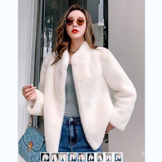 臺灣出貨 免運 派剋服外套女 秋冬外套 皮草外套休閒短款2023冬季新款貂皮大衣女裝海寧貂皮外套皮毛大衣 861U