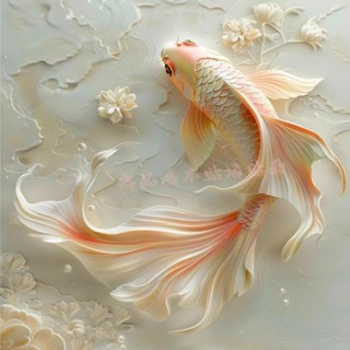 墻紙 墻布 背景布 浮雕錦鯉貼紙 好運連連自粘貼 海報墻貼 3d立體錦鯉房間墻面裝飾畫zz