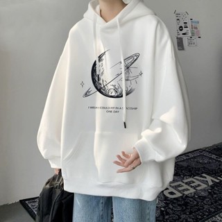 M-8XL 男生印花帽T 刷毛連帽T 大尺碼加厚衛衣 男生上衣 情侶大碼帽T 秋冬加絨衛衣 連帽大學T 韓係 寬鬆大學t