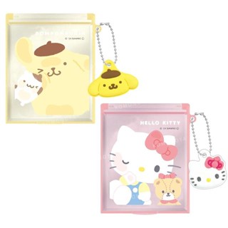 【現貨】小禮堂 Sanrio 三麗鷗 塑膠方形隨身鏡 (貼玻璃款) Kitty 布丁狗