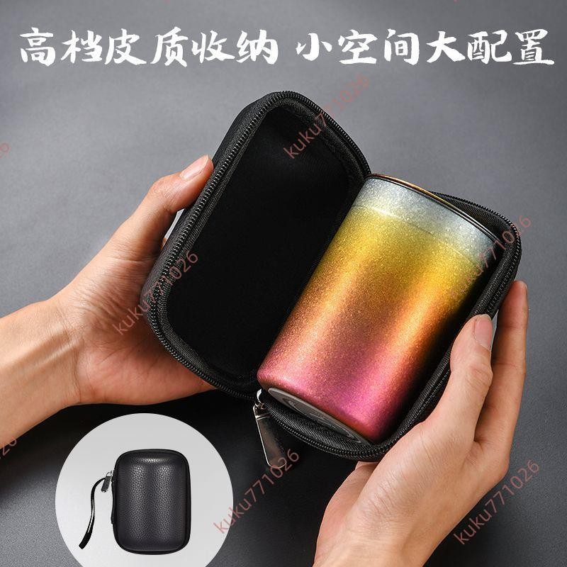新品爆殺&純鈦茶具雙層防燙戶外鷹嘴泡茶器便攜式旅行裝煮茶泡茶露營鈦茶具