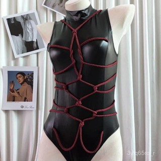 ❥探夢❥【私密出貨】二次元女傭漆皮製服性感情趣內衣膠衣束縛角色扮演女僕服套裝 5RPE