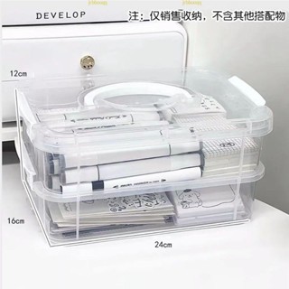 【臺灣熱賣品】展示收納盒 收納壁掛 桌面手提收納盒 透明分格收納櫃 展示盒 首飾盒子 置物架 收納儲物箱女 亞克力透明