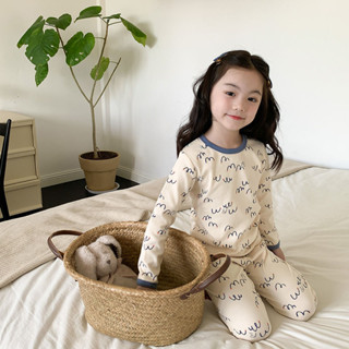 兒童無骨秋衣秋褲家居服套裝寶寶童裝男童女童秋冬睡衣內衣兩件套【COCO】