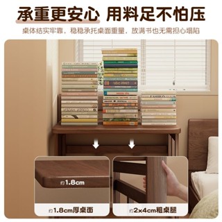 折疊桌 書桌 桌子 電腦桌 折疊餐桌 學習桌 寫字桌 實木折疊書桌學生家用電腦桌臥室小戶型學習桌床邊寫字桌簡易桌子zz