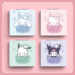化妝鏡✨ 折疊鏡 折疊鏡子三麗鷗庫洛米便攜式化妝鏡學生宿舍桌面鏡家用ins小鏡子 隨身鏡子 便攜化妝鏡