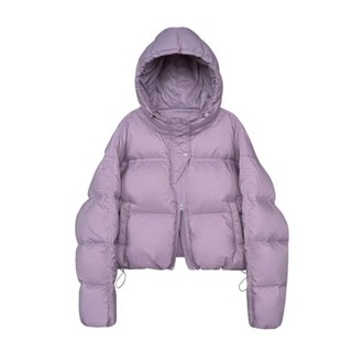 短版羽絨棉服女冬季新款韓版加厚美拉德連帽麵包服棉衣外套潮 短款 加厚麵包外套 韓國 羽絨外套連帽1110 DOSA