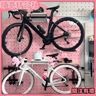 💞 騎行用品💞實木掛架掛壁式停車架公路車單車墻壁掛鉤掛墻上架木質室內自行車腳踏車架