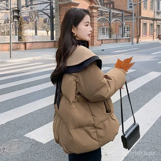 【BBUI】棉服外套女娃娃領小個子麵包羽絨棉服女冬季新款外套加厚高階感炸街棉衣棉襖 WGW0