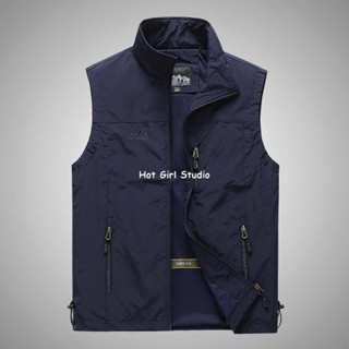 【免運】【六色入】M5XL男生馬甲外套 背心外套 休閒運動馬甲 乾馬甲 薄外套男 大尺碼外套 釣魚馬甲 攝影馬甲 多口袋