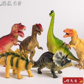 TW侏羅紀兒童恐龍玩具軟膠套裝組閤大全小男女孩模擬動物模型霸王龍