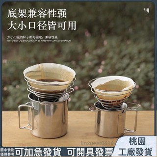 桃園出貨⚡️免運 加強加厚 咖啡 濾杯 戶外 野營 咖啡滴漏架 折迭 漏斗過濾杯 不鏽鋼 手衝 咖啡過濾器148