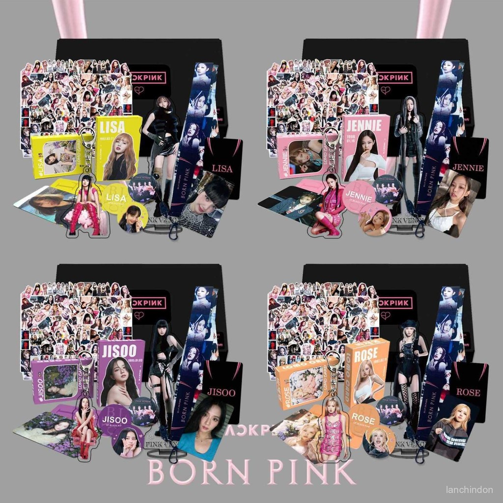 交換禮物 聖誕禮物 聖誕襪 耶誕襪 送禮物 blackpink禮盒jisoo ROSE個人款週邊立牌貼紙小卡套裝掛繩鑰匙