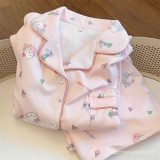 上新11.27💎HelloKitty保暖德絨睡衣女秋冬季長袖加絨加厚韓版休閒家居服套裝