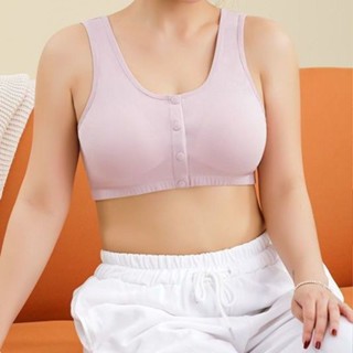 【限時低價】前扣媽媽胸罩中老年內衣女無鋼圈中年婦女背心式文胸棉透氣柔軟JLJ