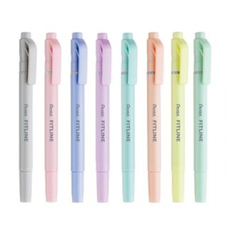 PENTEL 飛龍 FITLINE 雙頭螢光筆 SLW11P 粉彩 共8色 馬卡龍 粉嫩【金玉堂文具】