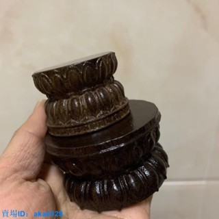 佳軒精品創意禮品 越南沉香木雕手把件蓮花底座 實木茶杯墊 底座 木質工藝品
