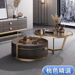 免運【熱銷】精選傢俱北歐輕奢橢圓形茶玻茶幾電視櫃組閤後現代簡約客廳小戶型多功能可開發票