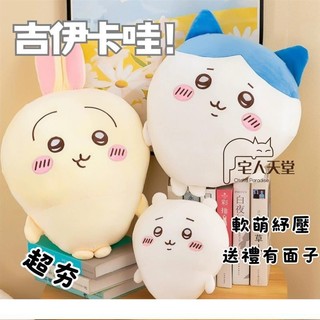 宅人天堂-超夯Chiikawa吉伊卡哇超高評價 爆款吉伊卡哇 圓形抱枕 女生睡覺抱枕 圓型抱枕 靠枕 靠墊