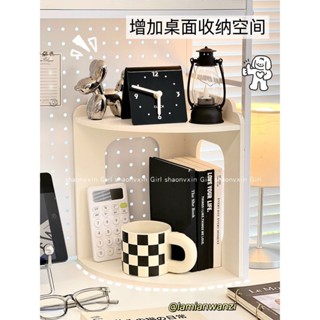 臺灣新百利#ins宿舍桌面轉角置物架收納神器書桌拐角分層收納架分層隔板好物#熱銷