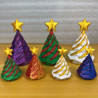 臺灣出貨✨新店優惠 玩具 3d列印 3D列印聖誕樹螺旋錐旋渦節日禮品裝飾解壓便宜精緻擺攤抖音同款