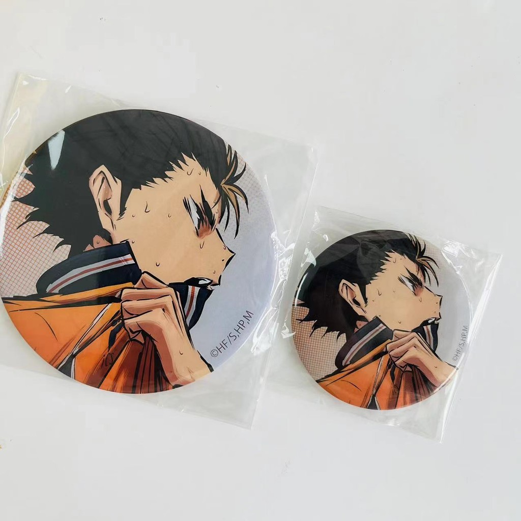 臺灣現_貨🔥排球少年 勝利的斗志西谷夕吧唧 西谷夕10cm 同人泡面吧唧 小羊咩咩困