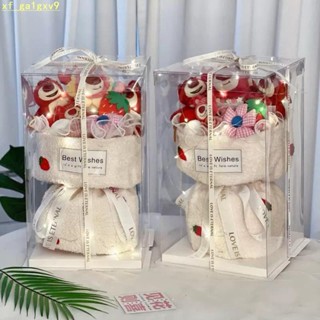 &告白禮物 草莓熊花束 熊抱哥花束 花束 玩偶 手捧 草莓 創意花束 情人節花束 生日花束 禮盒