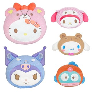 【現貨】小禮堂 Sanrio 三麗鷗 絨毛大臉造型抱枕 (好友裝款) Kitty 美樂蒂 人魚漢頓 美樂蒂
