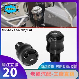 老魏✨ HONDA 適用於本田 ADV160/ADV150/ADV350 後視鏡孔螺絲塞安裝適配器蓋配件零件SXZ