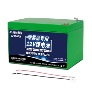 【優選】【優選】12V鋰電池噴霧器鋰電池12大容量農用電動打藥機音響照明燈蓄電池