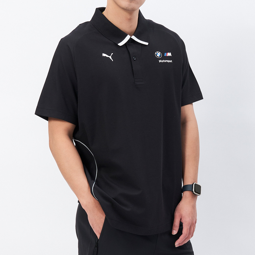 Puma BMW系列 男款 黑色 運動 休閒 賓士 上衣 歐規 Polo衫 短袖 62746201