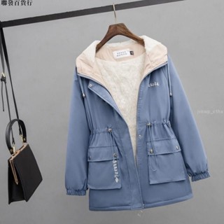 🎗🎗🎗新品特惠小個子刷毛加厚外套女春秋新款韓版百搭休閒短版寬鬆風衣女潮-